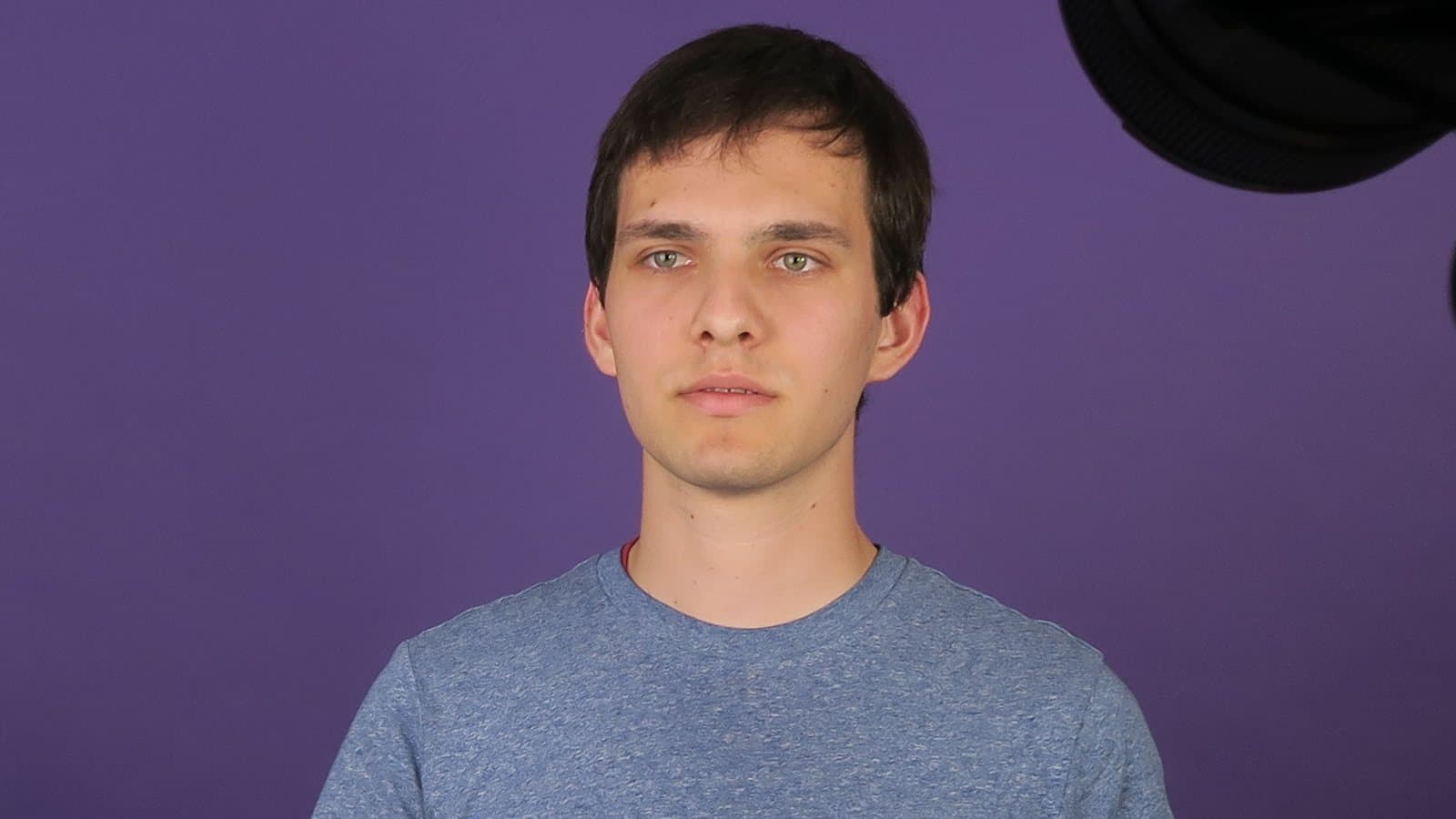 An actor mid-scene