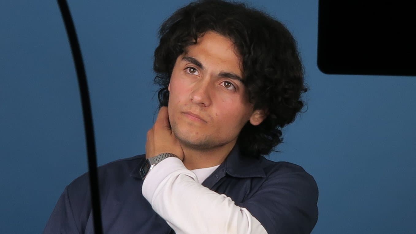An actor working through a scene