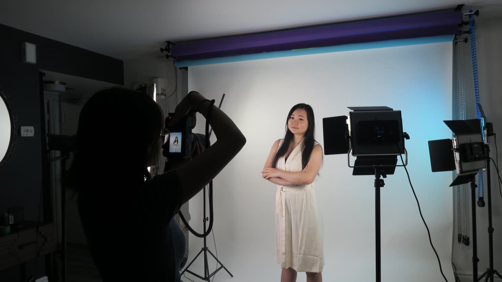 Backdrop in use